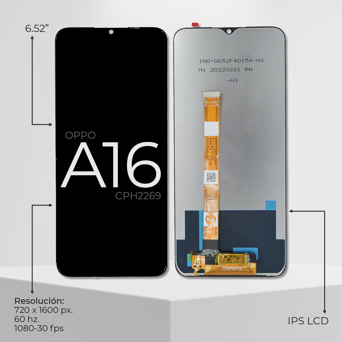 Pantalla Compatible Con Oppo A16