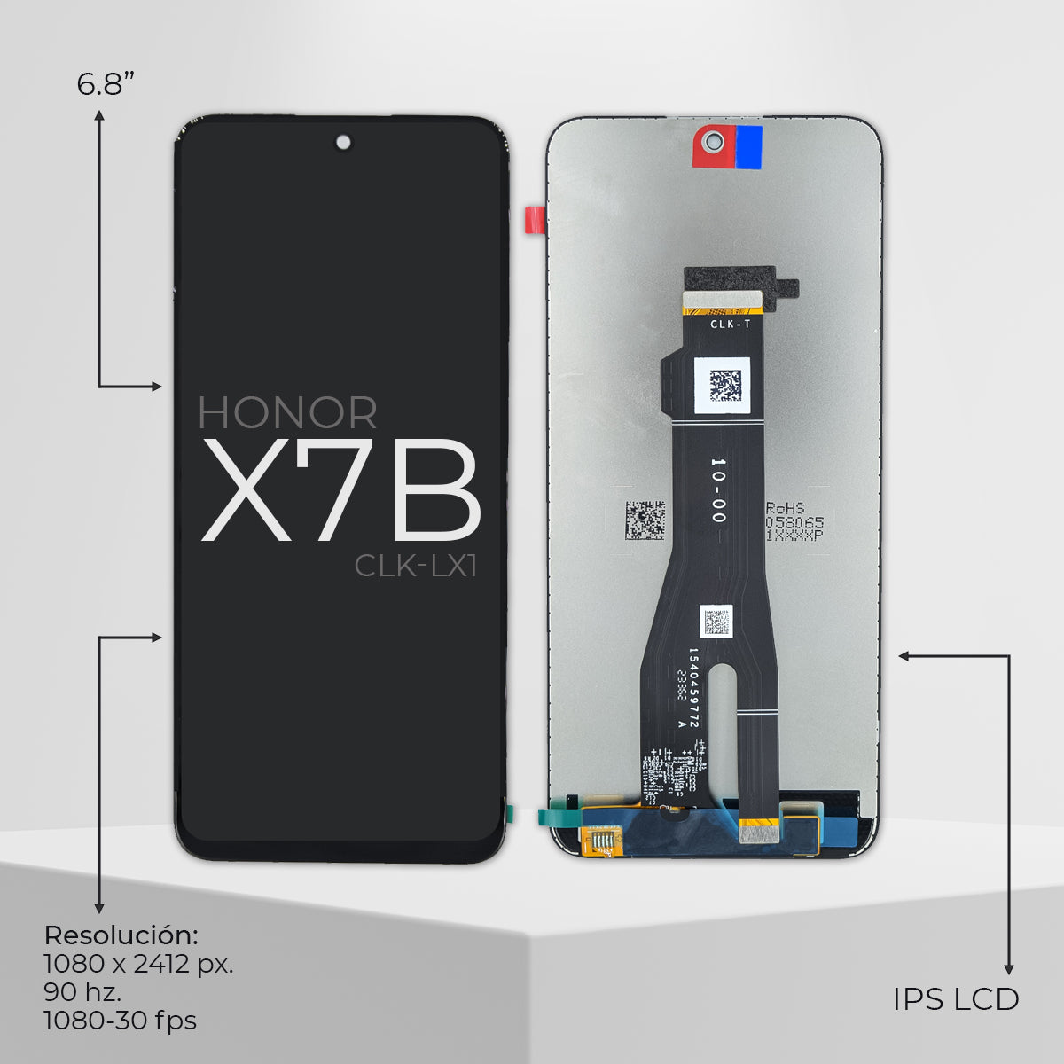 Pantalla Compatible Con Honor X7B 4g