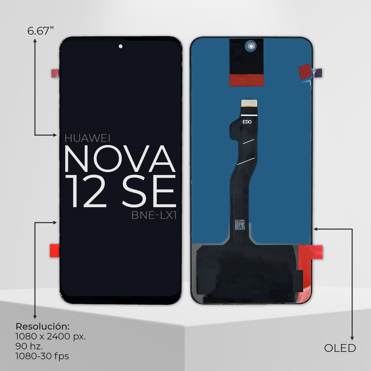 Pantalla Compatible Con Huawei Nova 12 SE