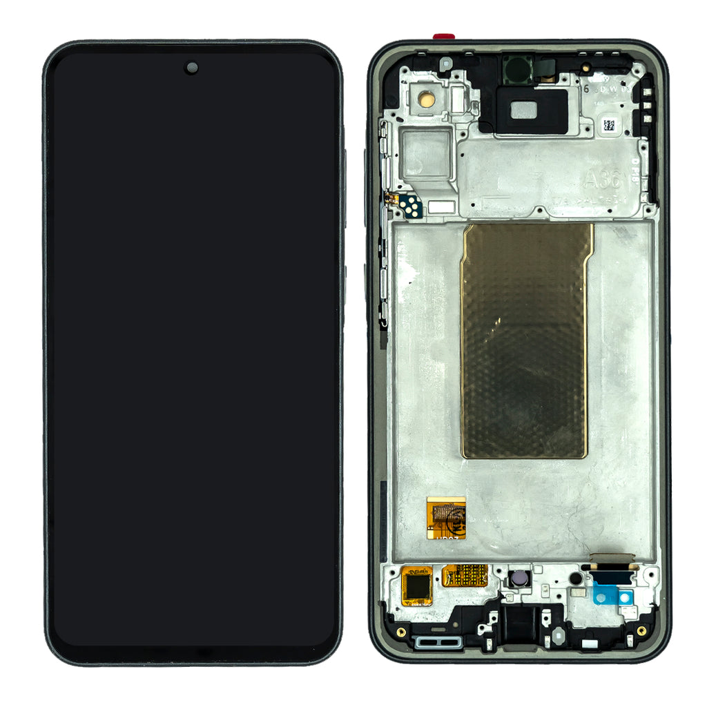 Pantalla compatible con Samsung Galaxy A36 5G A366 OLED con marco
