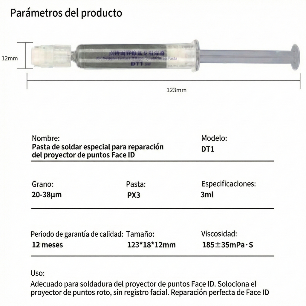 Flux Pasta para soldar Mechanic DT1 especial para Face ID
