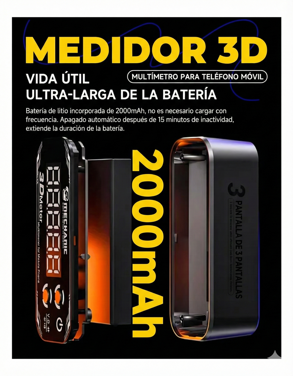 Multimetro De Celulares Mechanic 3d Detective 3.0