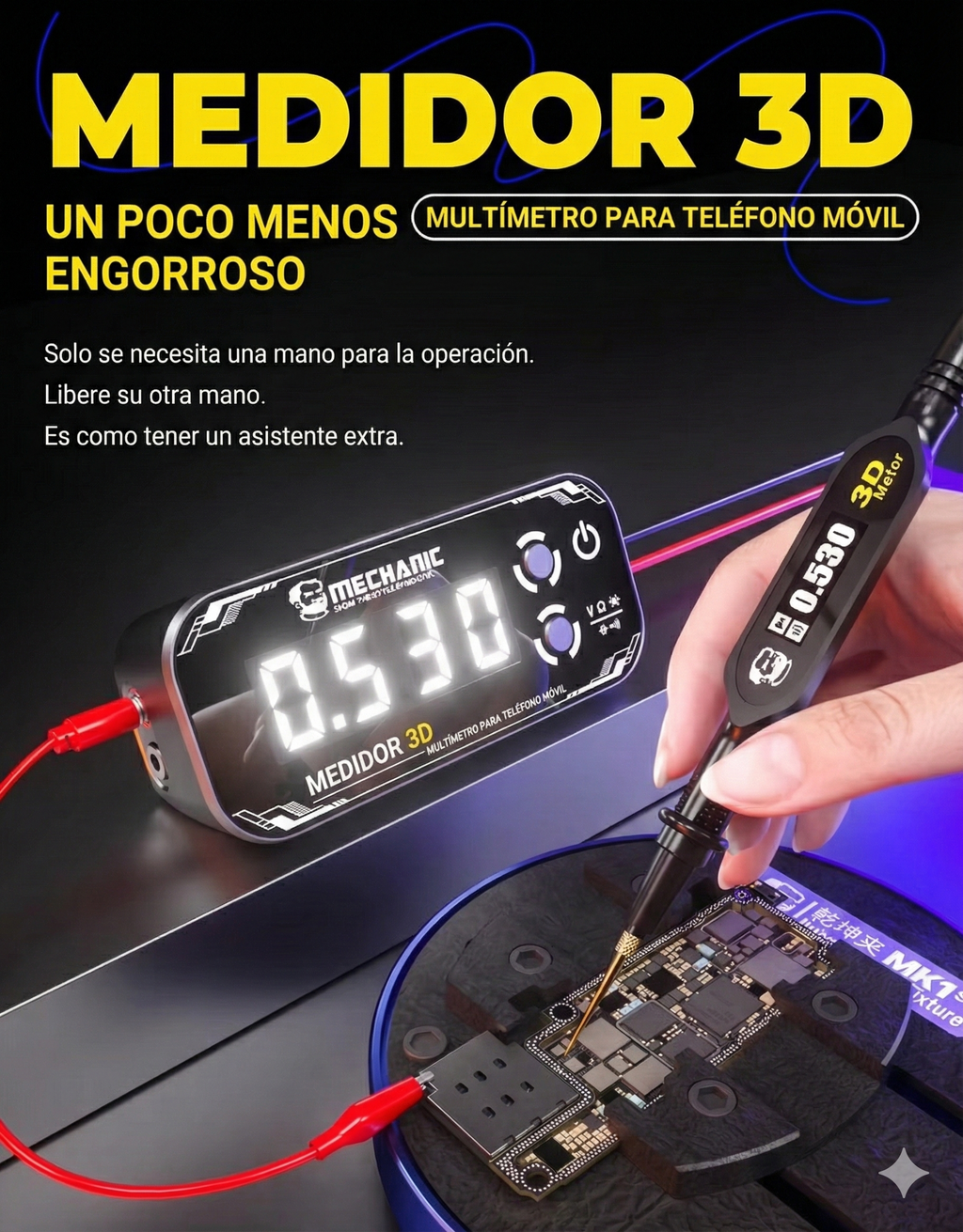 Multimetro De Celulares Mechanic 3d Detective 3.0
