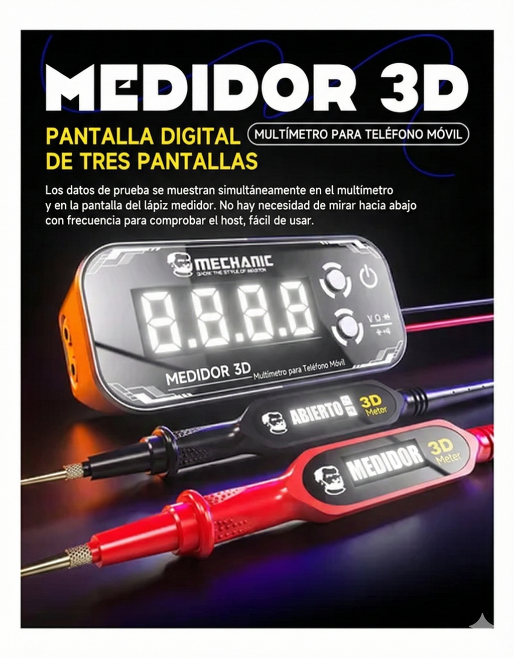 Multimetro De Celulares Mechanic 3d Detective 3.0