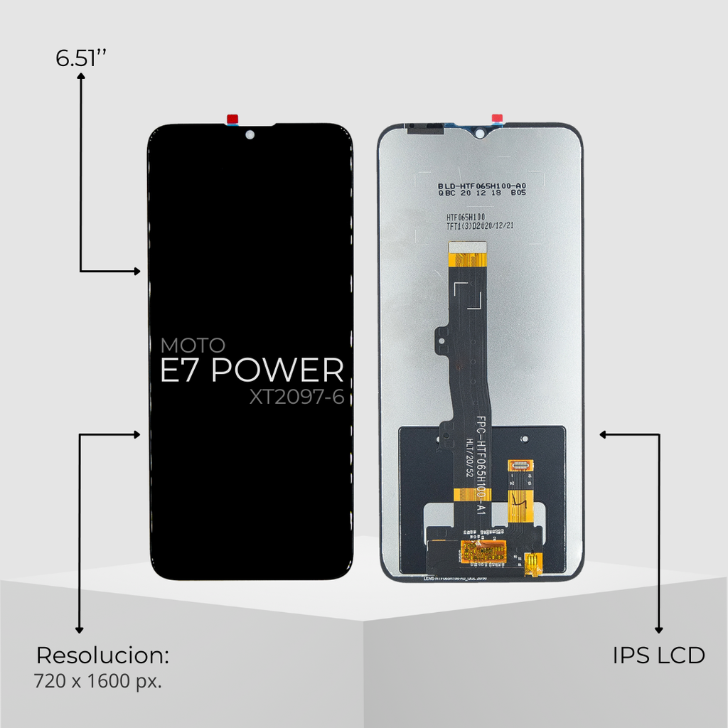 PANTALLA MOTOROLA E7 XT2095  E7 POWER XT2097-6 / E7I POWER  XT2097-13