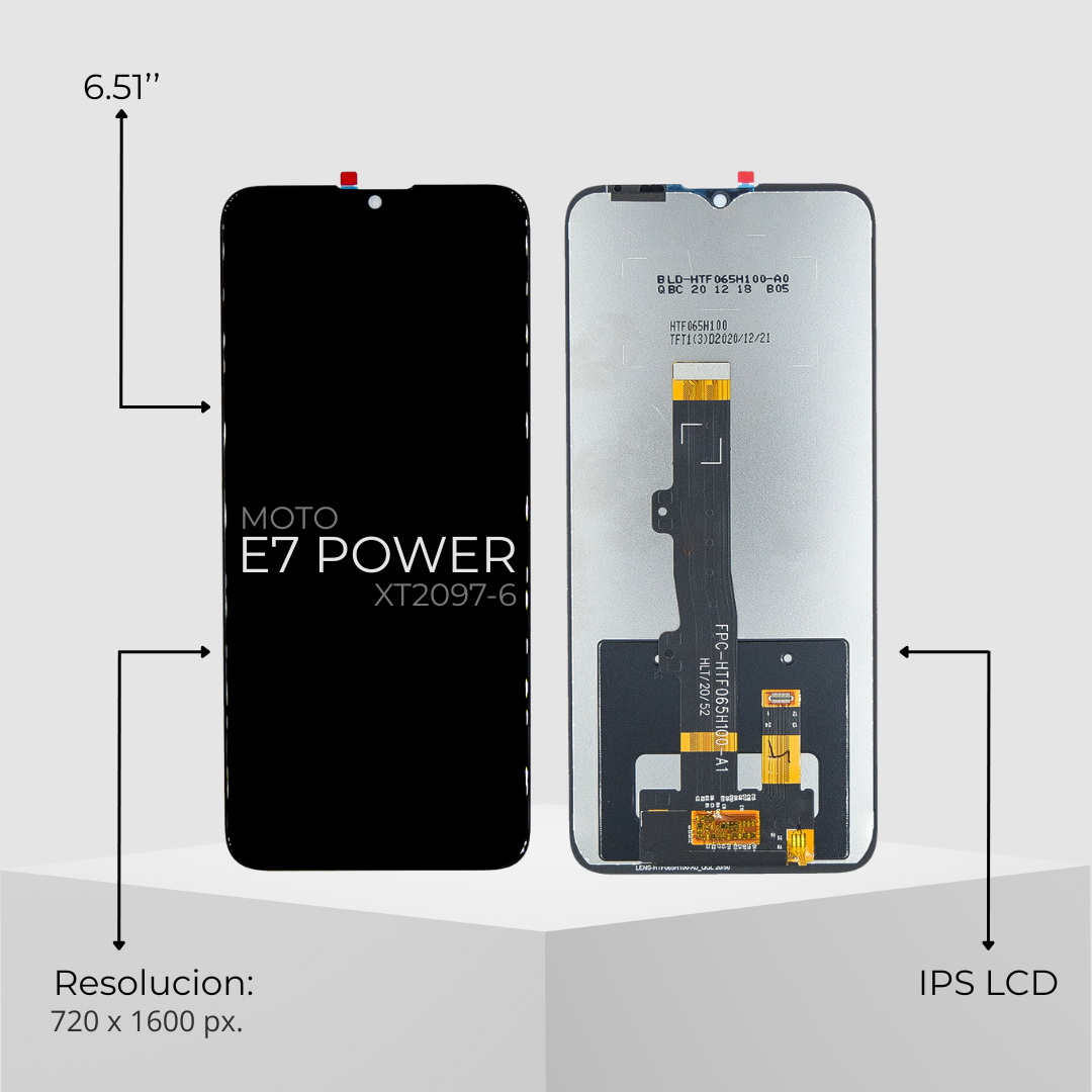 PANTALLA MOTOROLA E7 XT2095  E7 POWER XT2097-6 / E7I POWER  XT2097-13