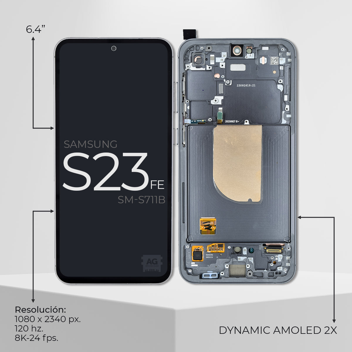 Pantalla Compatible Con Samsung S23 FE