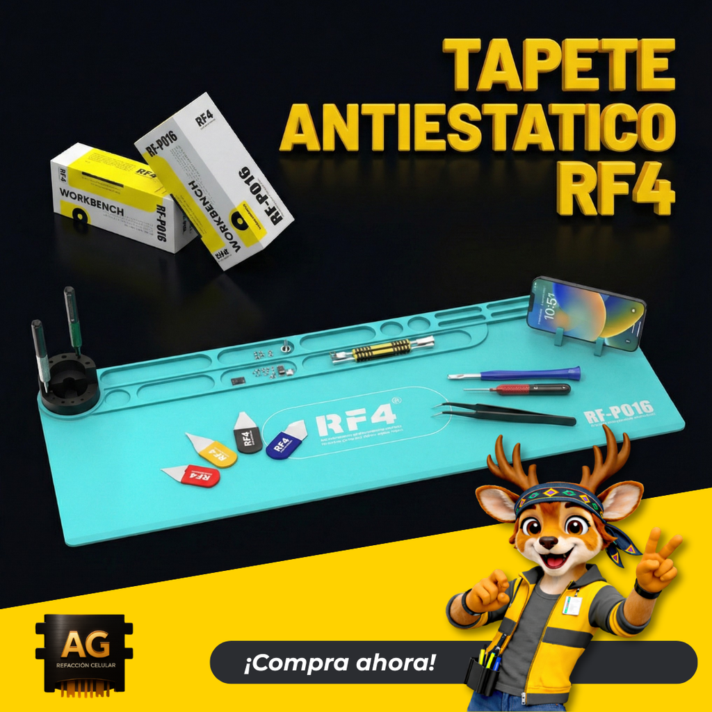 Tapete Trabajo Silicon Magnético Antiestática RF4